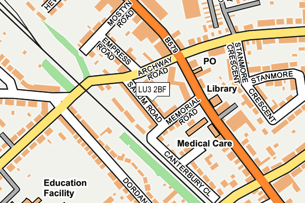LU3 2BF map - OS OpenMap – Local (Ordnance Survey)