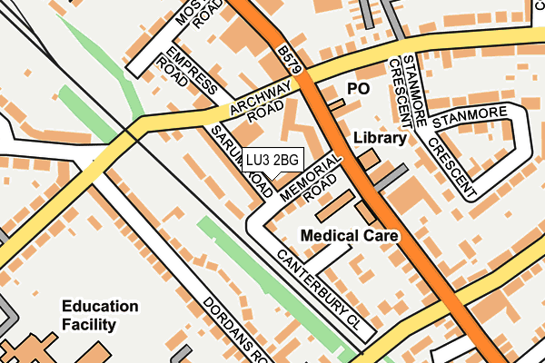 LU3 2BG map - OS OpenMap – Local (Ordnance Survey)