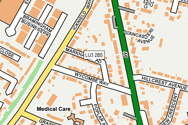 LU3 2BS map - OS OpenMap – Local (Ordnance Survey)