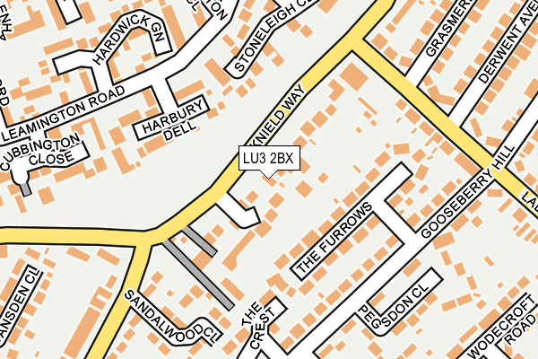 LU3 2BX map - OS OpenMap – Local (Ordnance Survey)