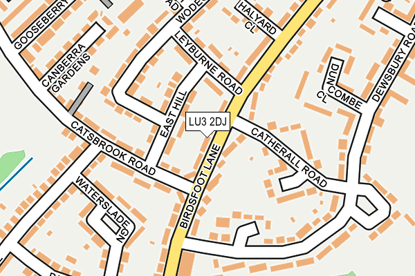 LU3 2DJ map - OS OpenMap – Local (Ordnance Survey)