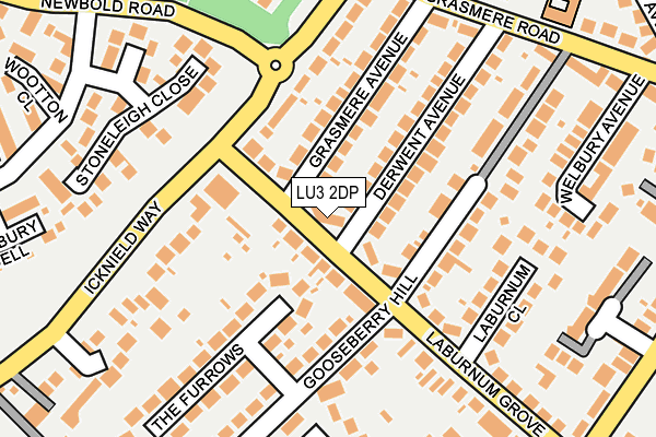 LU3 2DP map - OS OpenMap – Local (Ordnance Survey)