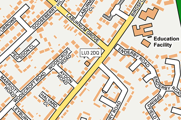 LU3 2DQ map - OS OpenMap – Local (Ordnance Survey)