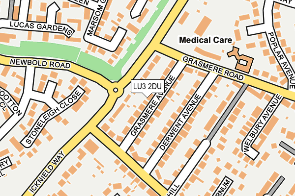 LU3 2DU map - OS OpenMap – Local (Ordnance Survey)