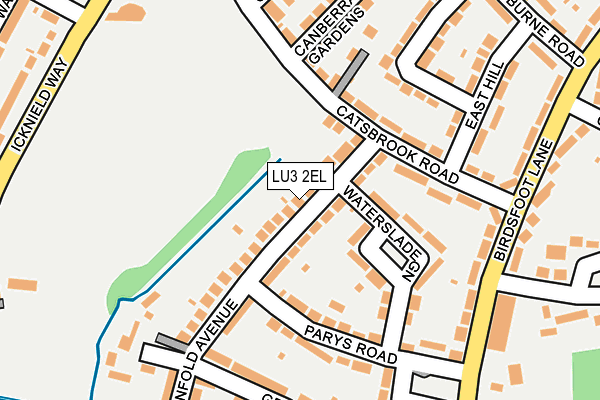 LU3 2EL map - OS OpenMap – Local (Ordnance Survey)