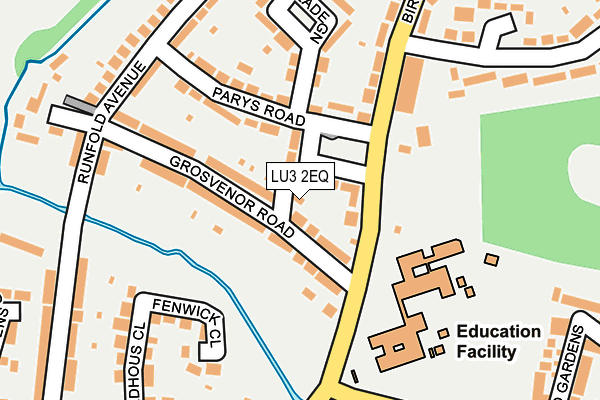 LU3 2EQ map - OS OpenMap – Local (Ordnance Survey)