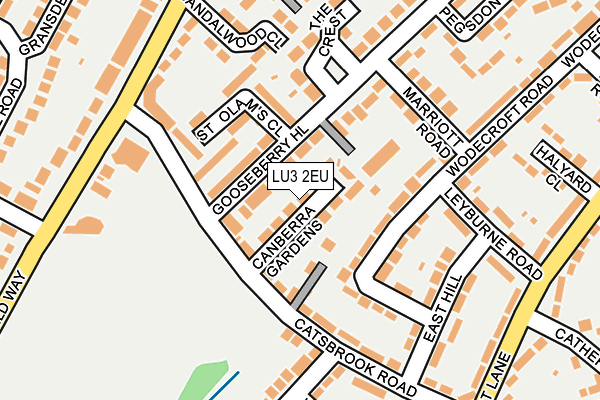 LU3 2EU map - OS OpenMap – Local (Ordnance Survey)
