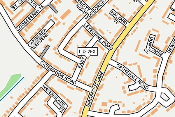 LU3 2EX map - OS OpenMap – Local (Ordnance Survey)