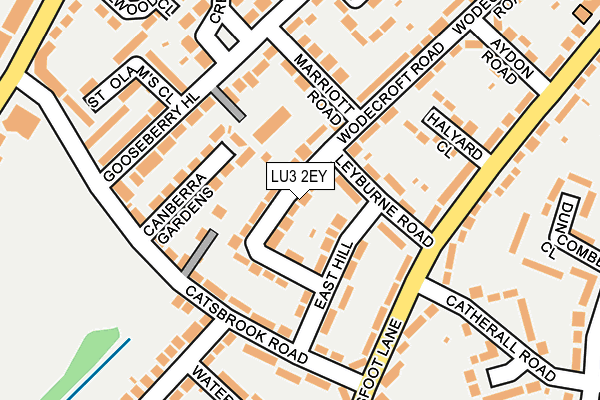 LU3 2EY map - OS OpenMap – Local (Ordnance Survey)