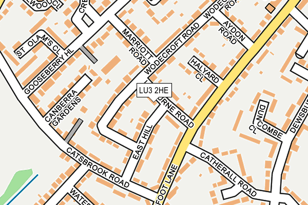 LU3 2HE map - OS OpenMap – Local (Ordnance Survey)