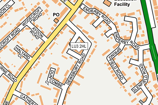 LU3 2HL map - OS OpenMap – Local (Ordnance Survey)