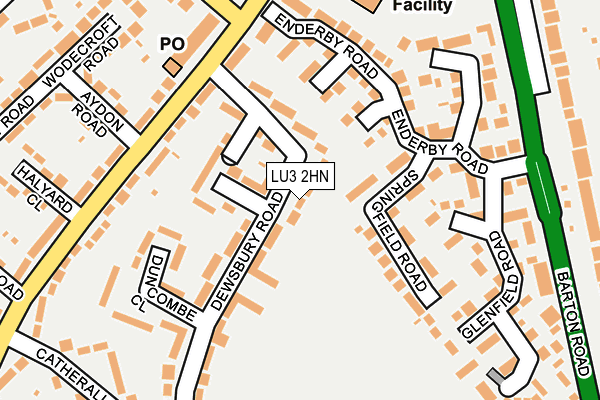 LU3 2HN map - OS OpenMap – Local (Ordnance Survey)