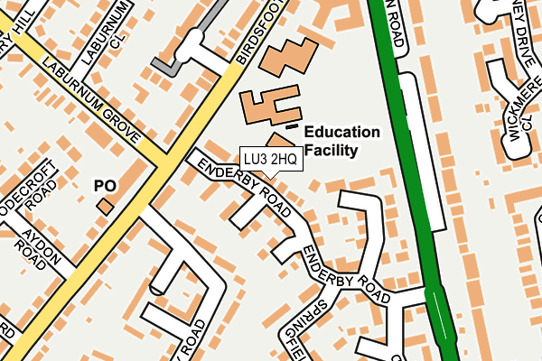 LU3 2HQ map - OS OpenMap – Local (Ordnance Survey)