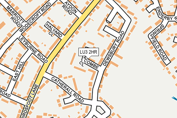 LU3 2HR map - OS OpenMap – Local (Ordnance Survey)