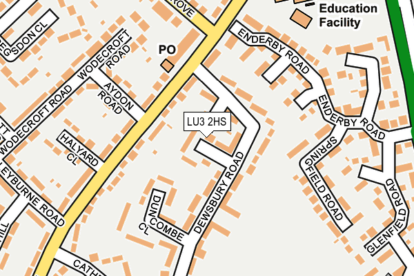 LU3 2HS map - OS OpenMap – Local (Ordnance Survey)