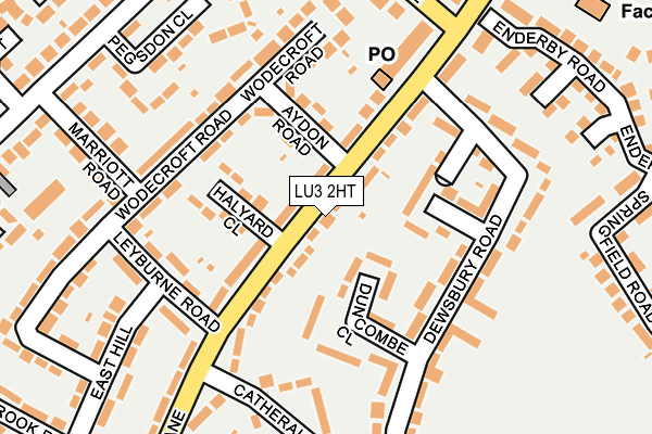 LU3 2HT map - OS OpenMap – Local (Ordnance Survey)
