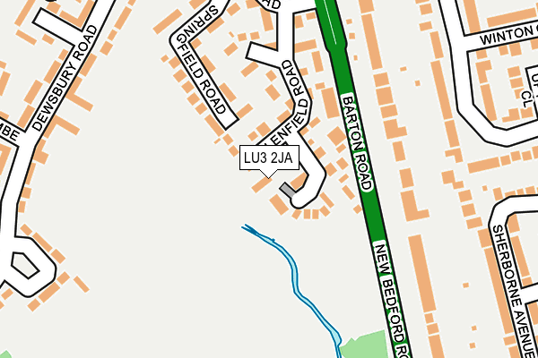 LU3 2JA map - OS OpenMap – Local (Ordnance Survey)