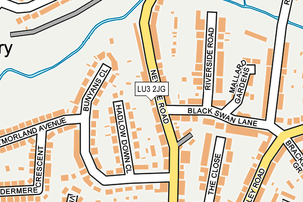 LU3 2JG map - OS OpenMap – Local (Ordnance Survey)