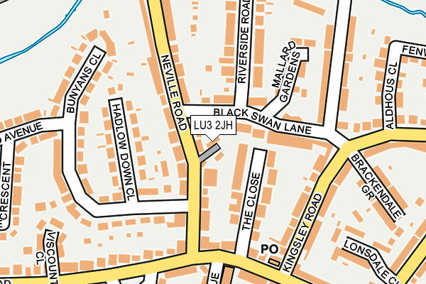 LU3 2JH map - OS OpenMap – Local (Ordnance Survey)