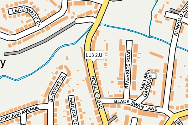 LU3 2JJ map - OS OpenMap – Local (Ordnance Survey)