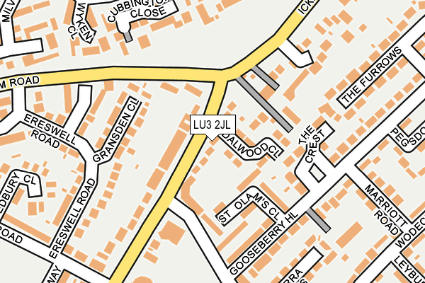 LU3 2JL map - OS OpenMap – Local (Ordnance Survey)