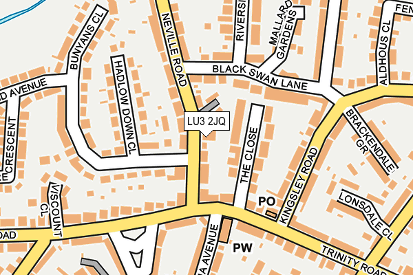 LU3 2JQ map - OS OpenMap – Local (Ordnance Survey)