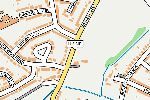 LU3 2JR map - OS OpenMap – Local (Ordnance Survey)