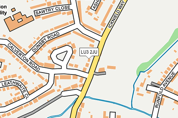 LU3 2JU map - OS OpenMap – Local (Ordnance Survey)