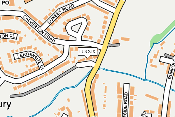 LU3 2JX map - OS OpenMap – Local (Ordnance Survey)