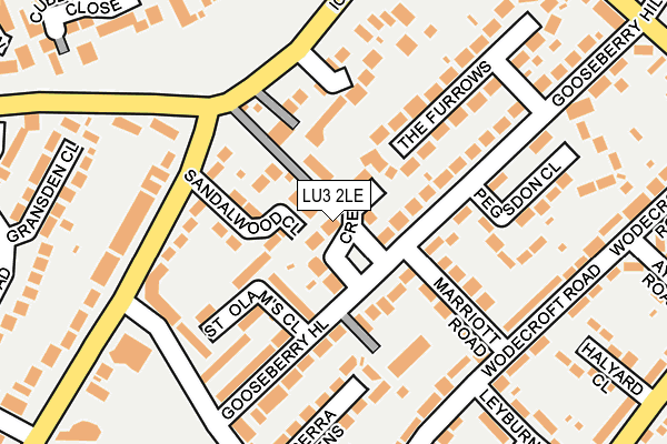 LU3 2LE map - OS OpenMap – Local (Ordnance Survey)