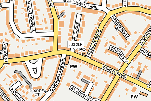 LU3 2LP map - OS OpenMap – Local (Ordnance Survey)