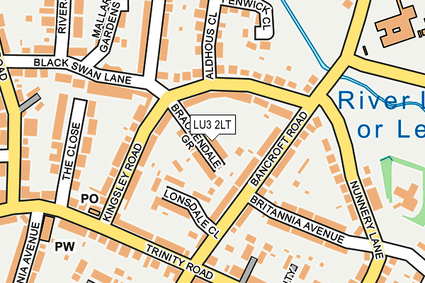 LU3 2LT map - OS OpenMap – Local (Ordnance Survey)