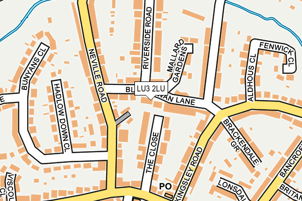 LU3 2LU map - OS OpenMap – Local (Ordnance Survey)