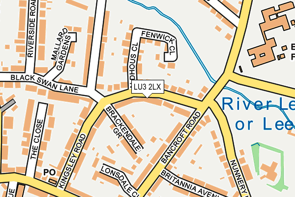 LU3 2LX map - OS OpenMap – Local (Ordnance Survey)
