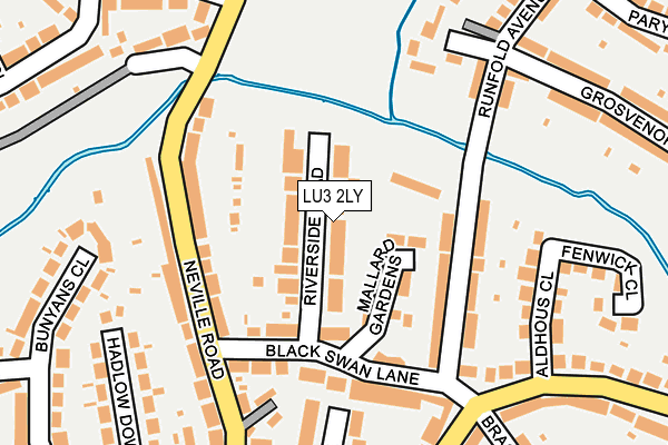 LU3 2LY map - OS OpenMap – Local (Ordnance Survey)