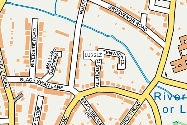 LU3 2LZ map - OS OpenMap – Local (Ordnance Survey)