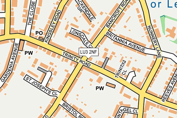 LU3 2NF map - OS OpenMap – Local (Ordnance Survey)