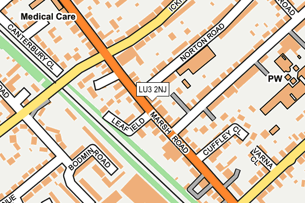 LU3 2NJ map - OS OpenMap – Local (Ordnance Survey)