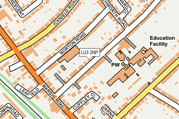 LU3 2NP map - OS OpenMap – Local (Ordnance Survey)
