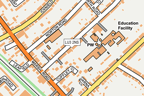 LU3 2NS map - OS OpenMap – Local (Ordnance Survey)