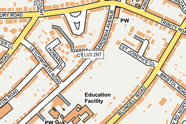 LU3 2NT map - OS OpenMap – Local (Ordnance Survey)