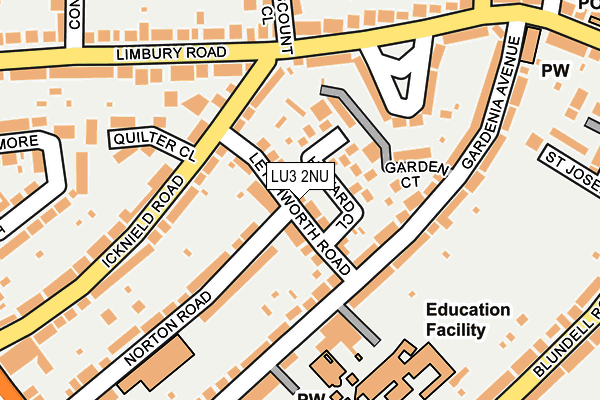 LU3 2NU map - OS OpenMap – Local (Ordnance Survey)