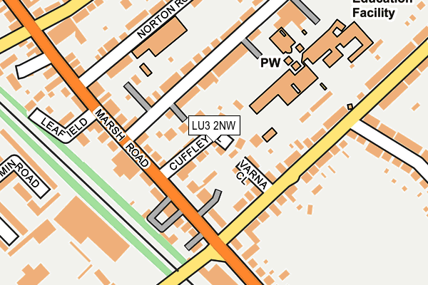 LU3 2NW map - OS OpenMap – Local (Ordnance Survey)