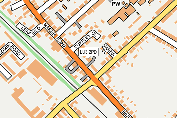 LU3 2PD map - OS OpenMap – Local (Ordnance Survey)