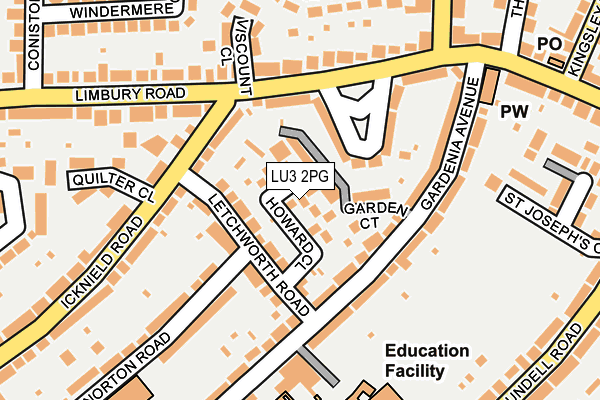 LU3 2PG map - OS OpenMap – Local (Ordnance Survey)