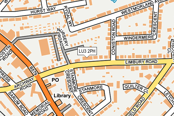 LU3 2PH map - OS OpenMap – Local (Ordnance Survey)