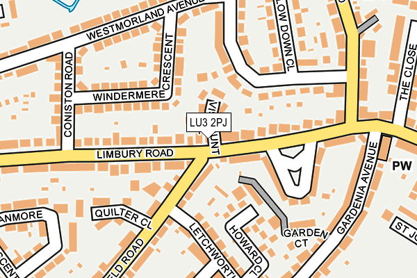 LU3 2PJ map - OS OpenMap – Local (Ordnance Survey)