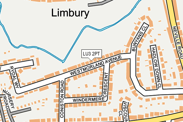 LU3 2PT map - OS OpenMap – Local (Ordnance Survey)