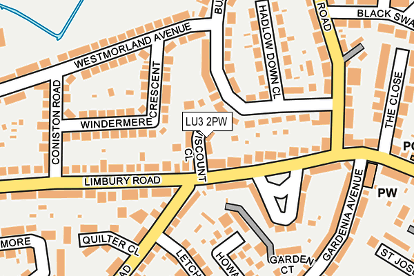 LU3 2PW map - OS OpenMap – Local (Ordnance Survey)