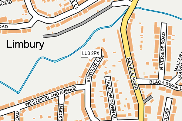 LU3 2PX map - OS OpenMap – Local (Ordnance Survey)